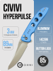 Нож CIVIVI Hyperpulse, Satin, 14C28N, Aluminum Blue Handle, C23087A-2
